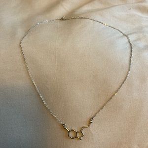 Silver Caffeine Necklace